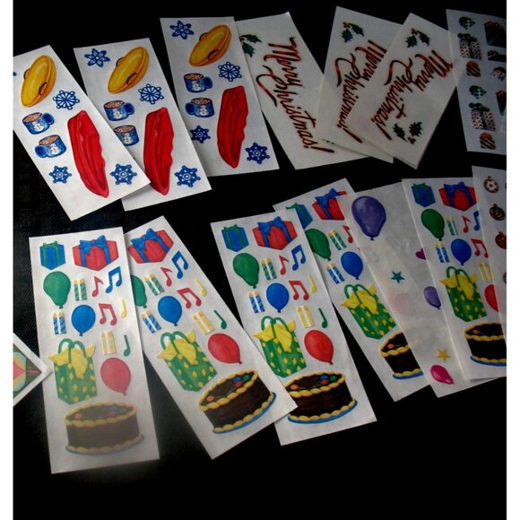 Creative Memories Stickers, Christmas,Confetti, Sledding, Winter Birthday, - Picture 4 of 11